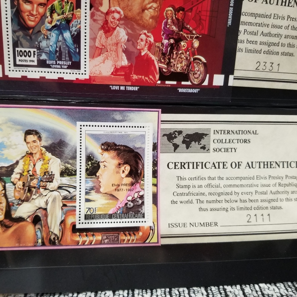 Set of 7 Elvis Stamps - Picture 8 of 8